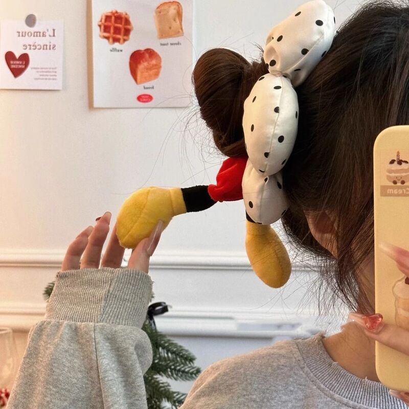 ネットセレブミッキーフラワー水玉尻ヘアバンドおなかヘアバンドかわいいぬいぐるみボールヘッドバンドヘアアクセサリー女性用|undefined
