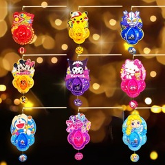 中秋節子供プリンセス幼稚園手作り活動 diy 材料パッケージポータブル発光投影ウルトラマンランタン