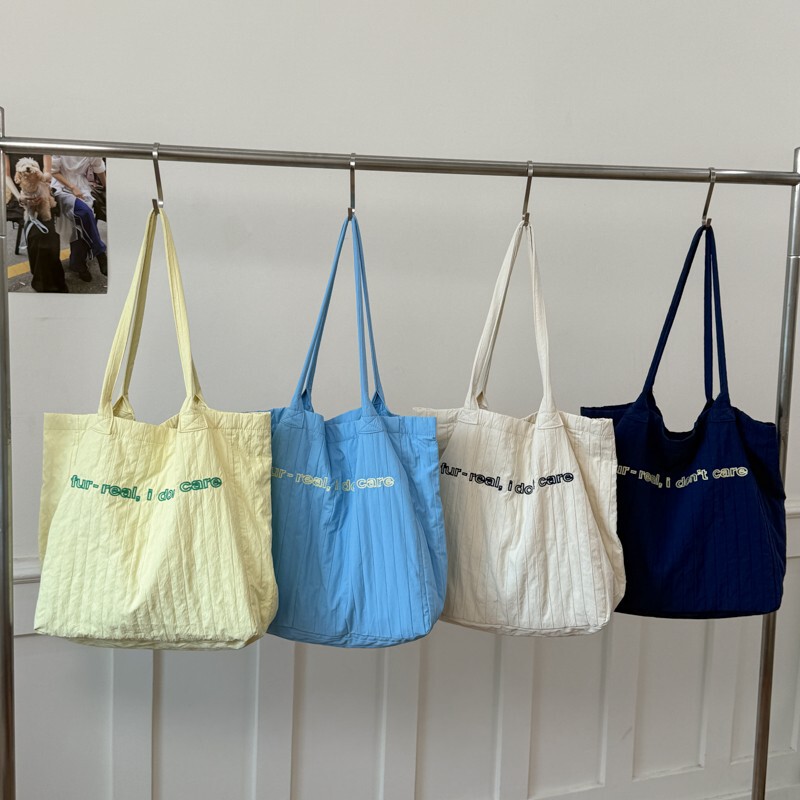 New Spring and Summer Nylon Bag for Women, Embroidered Letter Handbag, Versatile Embroidered Casual Commuting Large Tote Bag New Spring and Summer Nylon Bag for Women, Embroidered Letter Handbag, Versatile Embroidered Casual Commuting Large Tote Bag