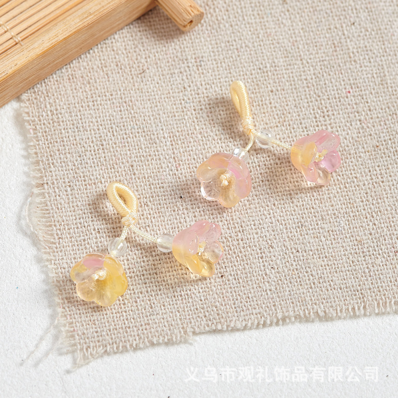 琉璃葫芦莲蓬樱花手串吊坠提溜串珠手链手工diy手绳编织饰品配件|undefined