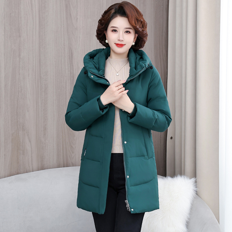 Damas de mediana edad, ropa de plumón, ropa de algodón de invierno caliente, ropa de algodón de madres elegante. image 9