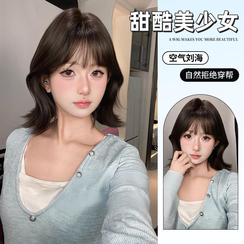 假发女韩系日常网红短发卷发lolita夏季新款蓬松自然全头套假发套|undefined
