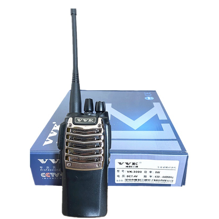 Vvk weike de tres vías v3000 walkie-talkie de tres vías V-3000 envío gratuito auriculares sitio de construcción hotel al aire libre mano