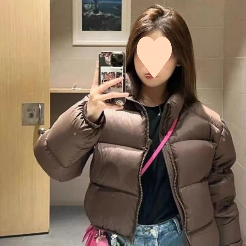 Off-season Europese Kendall Jenner-stijl korte, hooggetailleerde, dikke donsjas voor dames 2025 nieuwe kleine maat_voghion.com