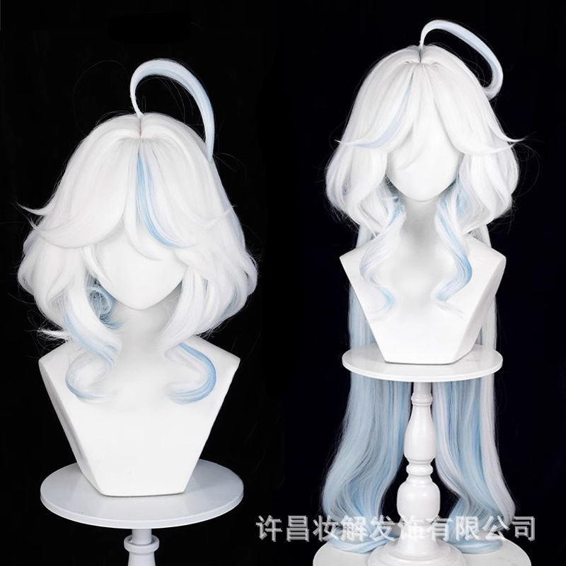 Original God Funina cosplay Wig Full Head Cover Water God Carlos Spotted Hair Niang Shape Simulation Hair Cover Original God Funina cosplay Wig Full Head Cover Water God Carlos Spotted Hair Niang Shape Simulation Hair Cover