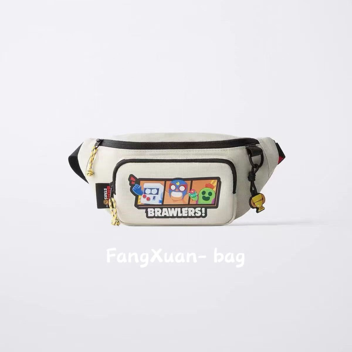 Cross-border 2026 New Model Boys' Brawl Stars Cartoon Waist Bag, Adjustable Crossbody Chest Bag for Children, Suitable for Travel and Carrying Small Change