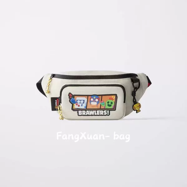 Cross-border 2026 New Model Boys' Brawl Stars Cartoon Waist Bag, Adjustable Crossbody Chest Bag for Children, Suitable for Travel and Carrying Small Change