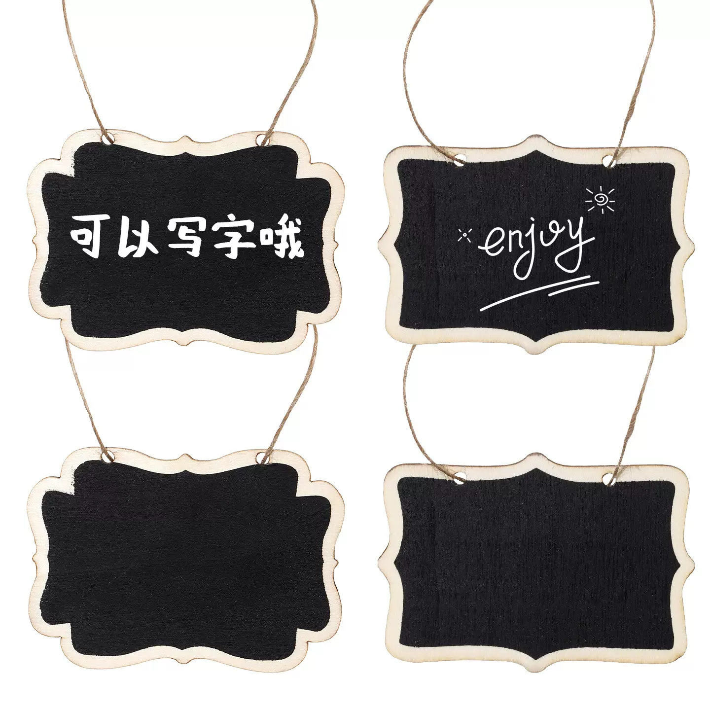 创意木制双面小黑板可挂式留言板儿童创意礼品写字小黑板学生可擦