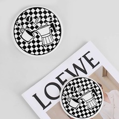 Moka pot coffee pad heat insulation pad anti-scald cup mat dining table plate pad Insta minimalist props non-slip pad