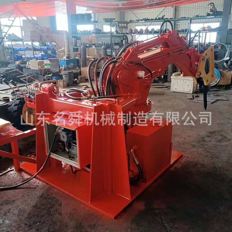 矿山设备固定式破碎锤 井下铲车带破碎锤料口固 定式液压破碎锤头