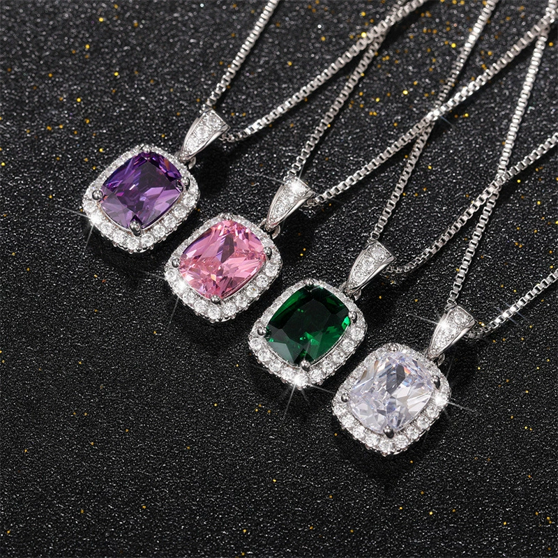 Square AAA Zircon Pendant