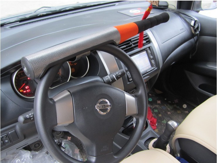 Factory Direct Sales Car Baseball Lock Car Steering Wheel Lock Car Anti-Theft Lock Self-Defense Safety Lock Medium Baseball Lock