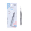 LMLTOP stainless steel diagonal mouth eyebrow clip Portable eyebrow tongs 镊 anti -sliding eyebrow tool SY1030