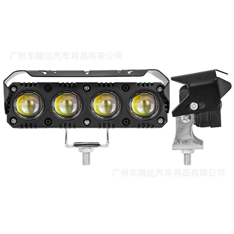 オートバイ LED スポットライトキャットアイ 4 ビーズ 12V24V 電気自動車バンパー車のトラックのルーフフロントバンパー強力なライト|undefined