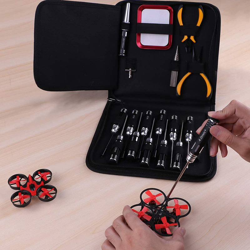 Modelo de herramienta de avión hexagonal mango de titanio plateado traje 0,9/1,3/1,5/2,0/2,5/3,0mm modelo de herramienta de avión