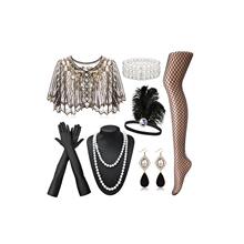 B 15066 1920s Feather Headband ��ɫ��ëͷ�� �羳����ѷŷ����
