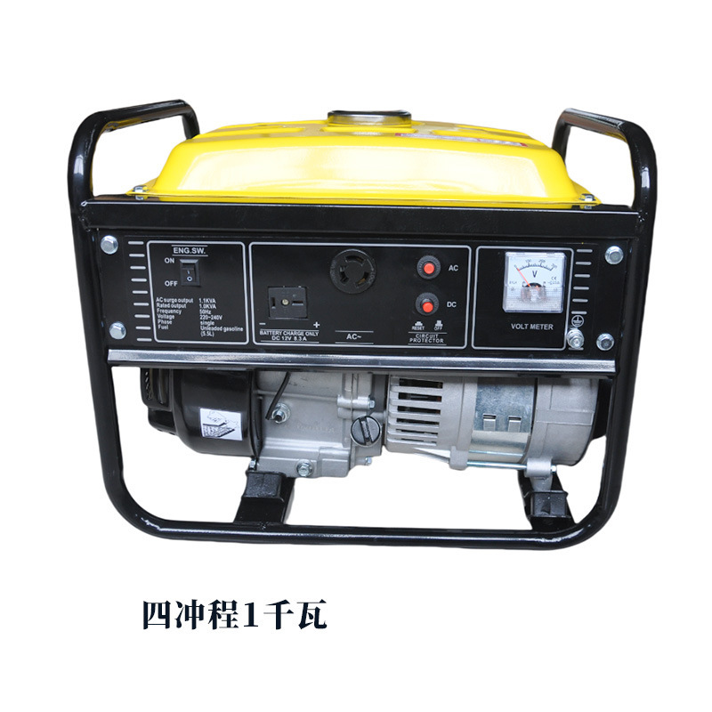 Small generator 110V US standard 220V European standard household outdoor generator set 1KW four-stroke gasoline engine