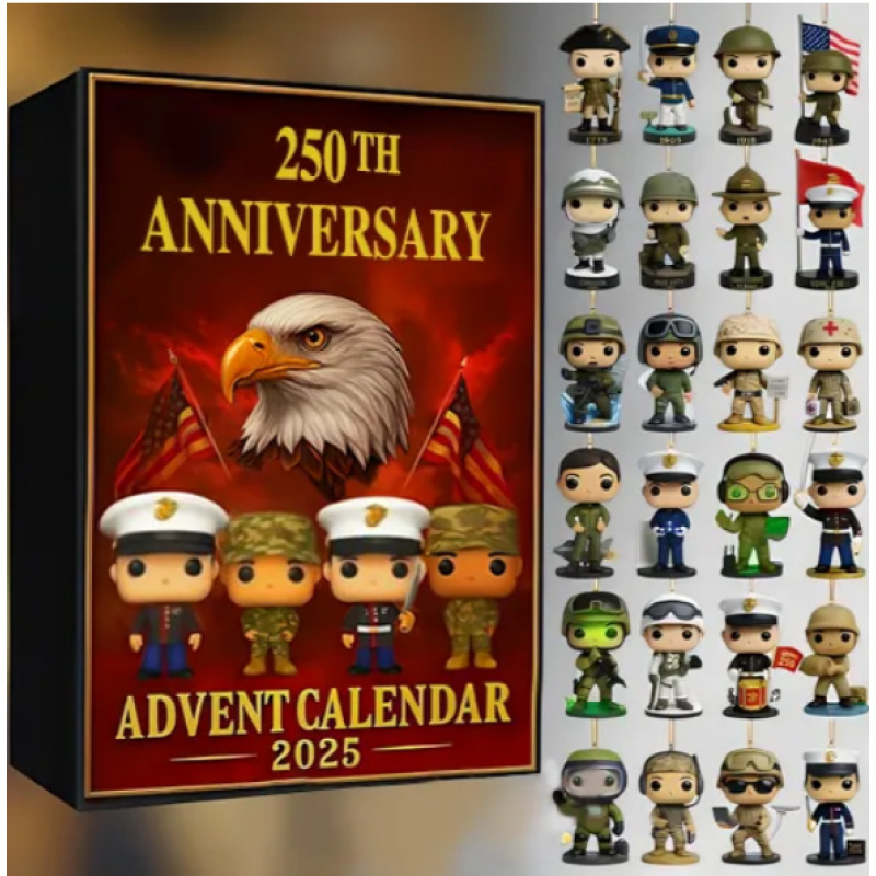 新品USA250周年降临倒计时节日盲盒圣诞树装饰亚克力挂件独立站|undefined
