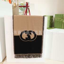 2025古家围巾披肩外贸爆款G字母羊绒羊毛围巾围巾