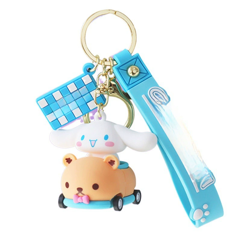 Sanrio, оригинальный мультяшный брелок, для автомобильных ключей, подвеска, аксессуар, высококачественный стиль