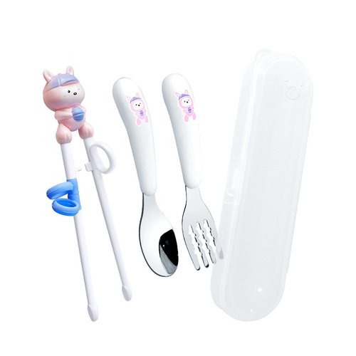 Wholesale cross-border children's chopsticks silicon baby eating training chopsticks baby school supplies auxiliary corrective chopsticks ABS