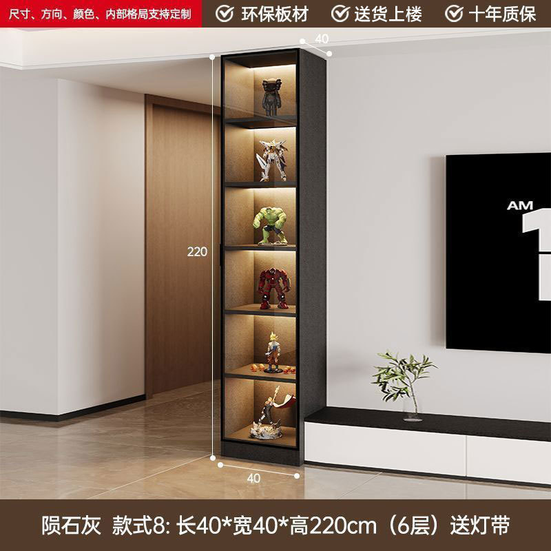 玻璃酒柜靠墙现代简约客厅小酒柜家用小型轻奢餐厅柜子|undefined