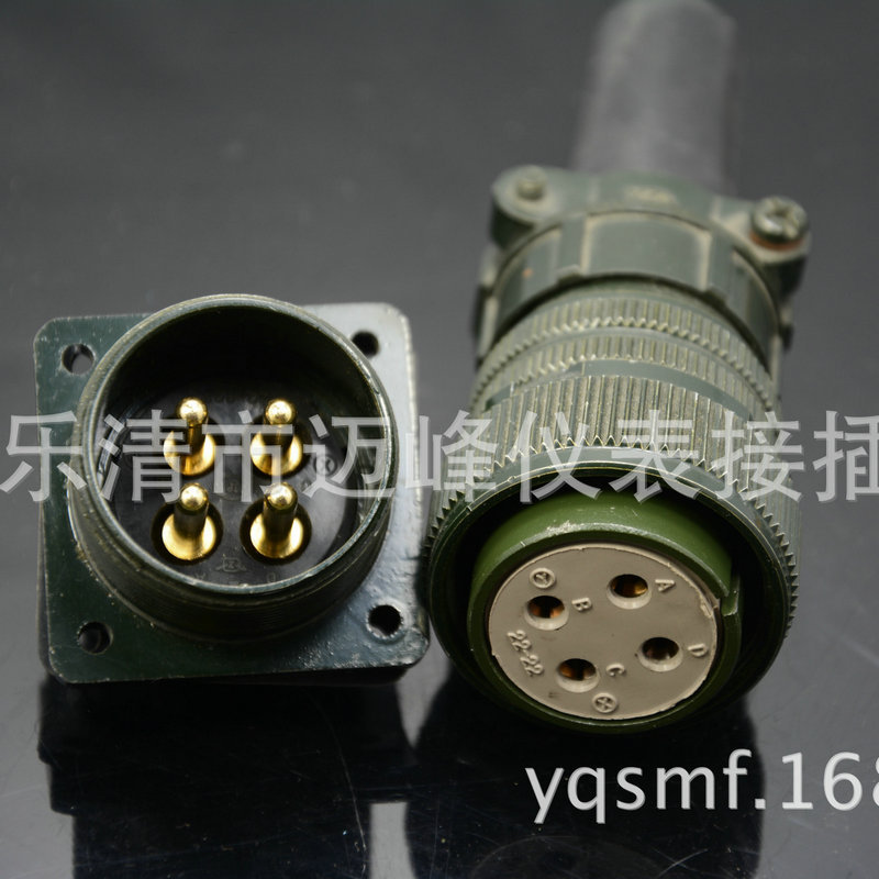 厂家供应乐清迈峰MS系列22-22-4芯圆形航空插头及连接器
