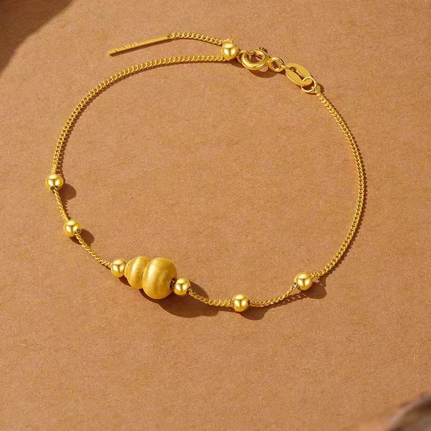 2025 New Style Fulu Gold Bracelet for Women, Fashionable, Good Luck, Fashionable, Versatile, Niche, Exquisite, High-End, Same Style as Xiaohongshu