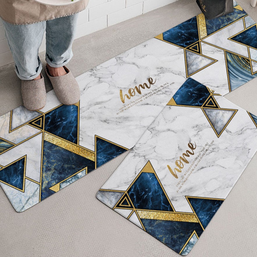 Geométrica ins Estilo nórdico cocina piso estera puerta Mat baño puerta Mat cocina alfombra absorbente