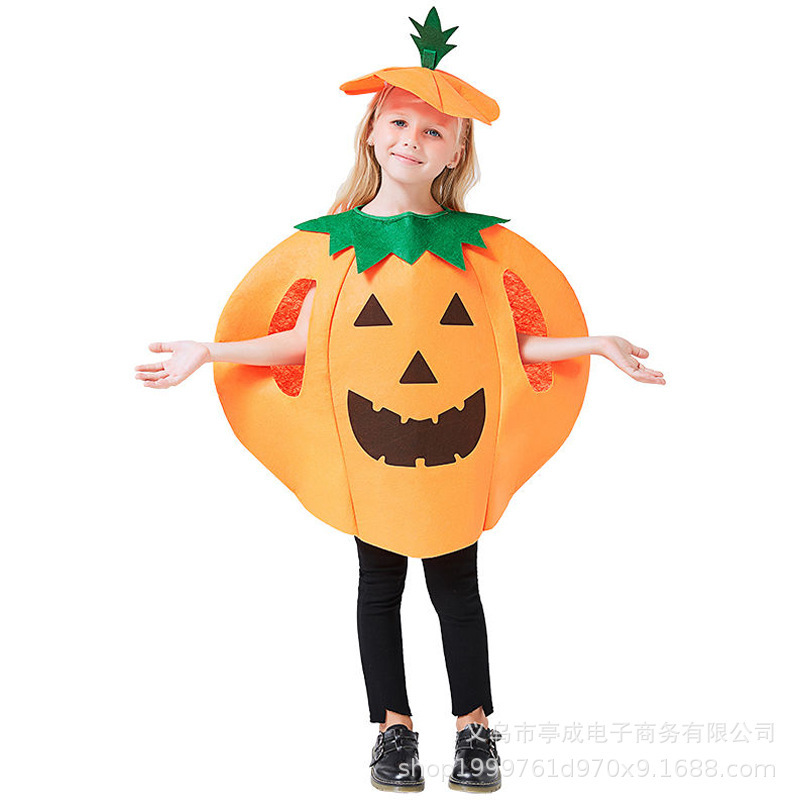 ハロウィーンメーカー服装成人児童カボチャ化粧ショー服カボチャ帽子卸売りカボチャ服|undefined