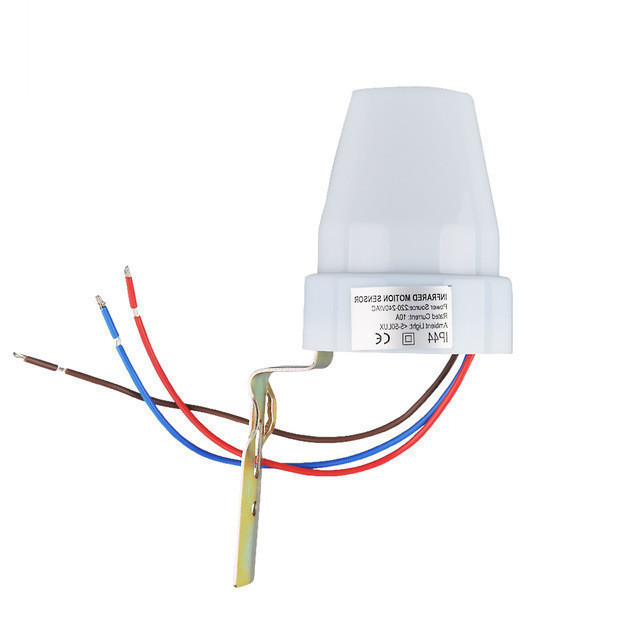 10A感应开关光电开关as-40防雨淋户外路灯光控开关