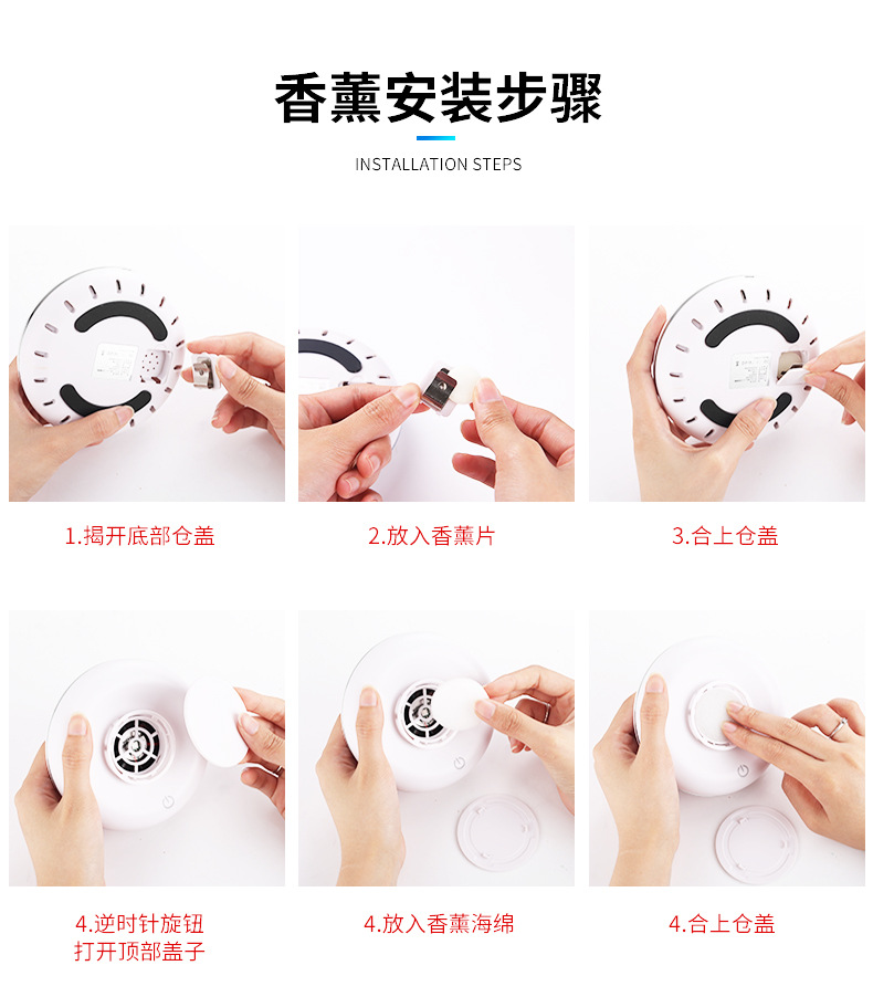 Cross-Border New Car Air Purifier, Odor Removal, Rechargeable Portable Car-Mounted Small Negative Ion Air Purifier