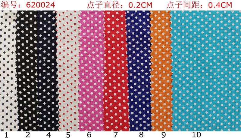 純綿プリント布の小さいアイデアの点の丸い点の子供服のシャツのワンピースの手作りのDIYの布地の現物は卸売りします。|undefined