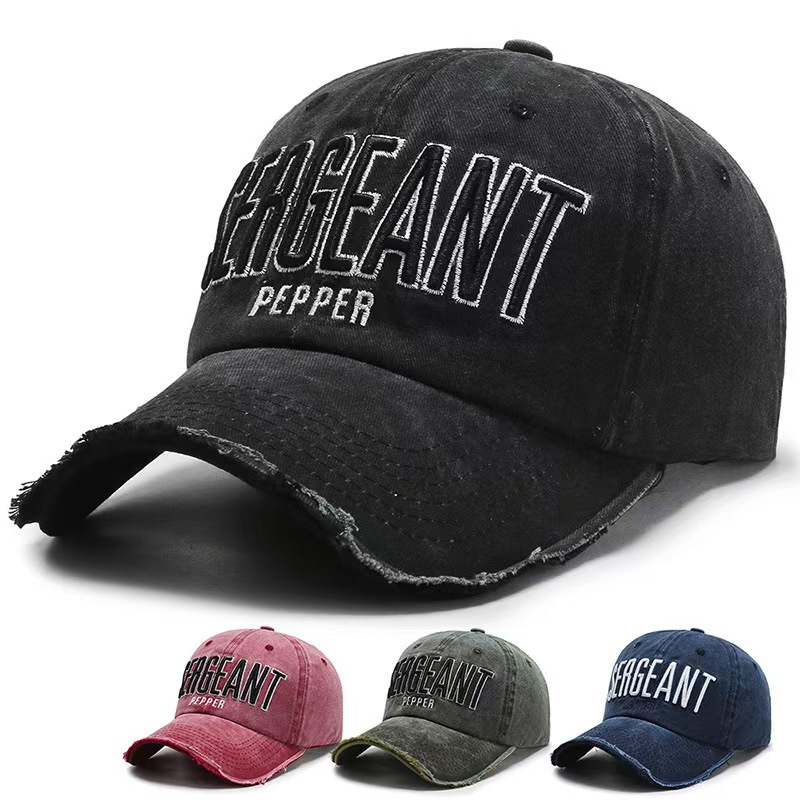 Denim baseball cap for men and women
