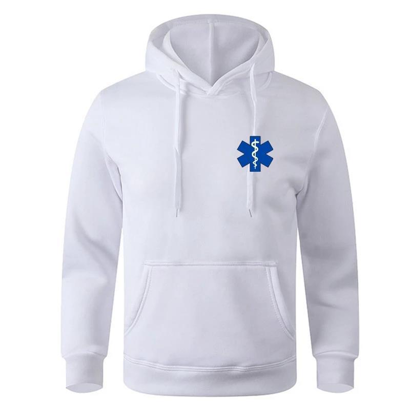 EMT ambulance Printing Hoodies Mens Personality Fashion Hood