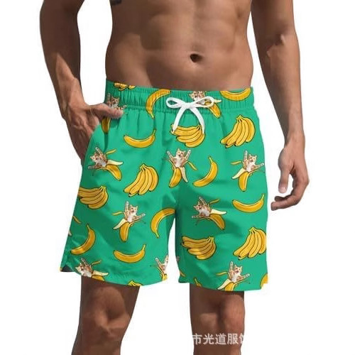 ZenGents hombre impresión 3D pantalones cortos casuales de verano rápido secado pantalones cortos de playa con patrón de fruta de moda nuevo