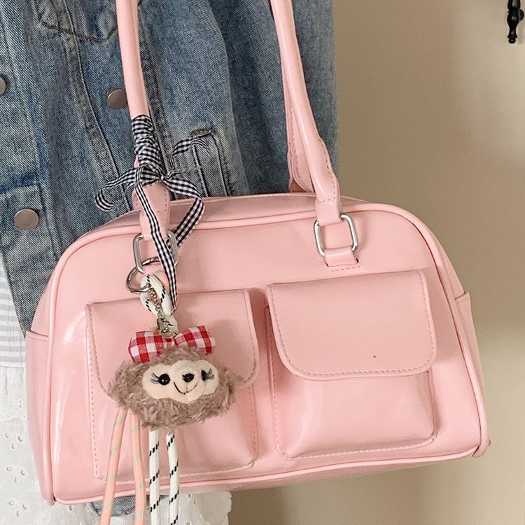La moda coreana de nicho de estilo extranjero bolsas de palos debajo de las axilas para mujeres 2026 primavera nueva bolsa diaria de Boston bolsas de bolos