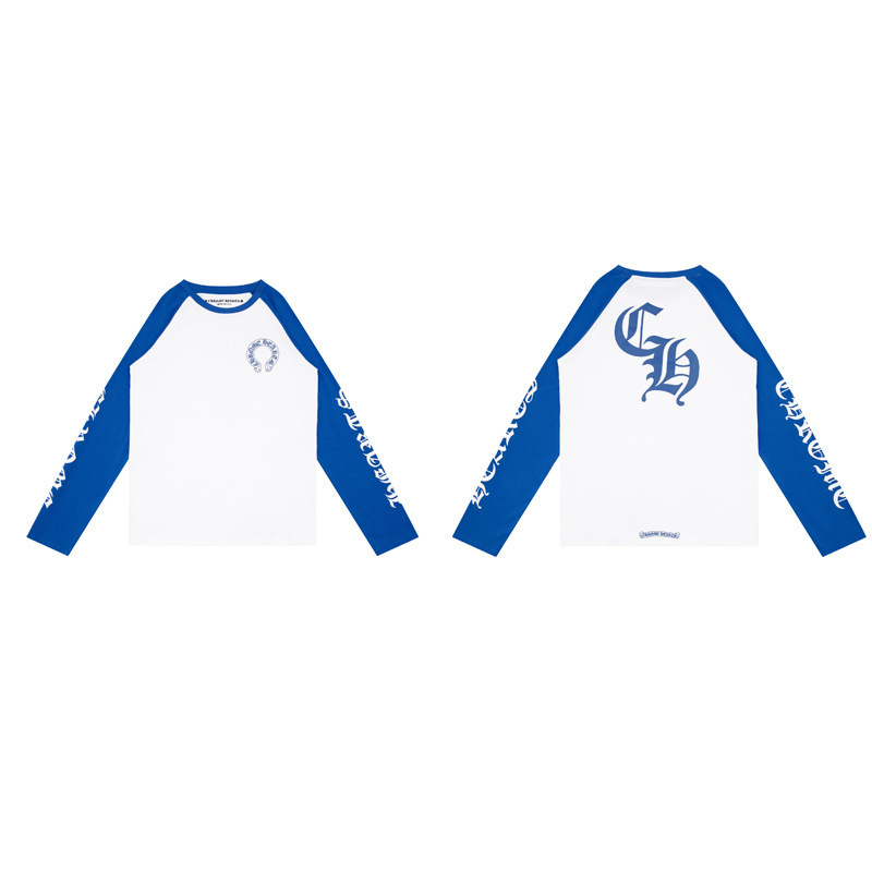 クロスボーダーのトレンディなブランド Chrome Heart 長袖 T シャツ ピュアコットン メンズ レディース ルーズスポット卸売|undefined