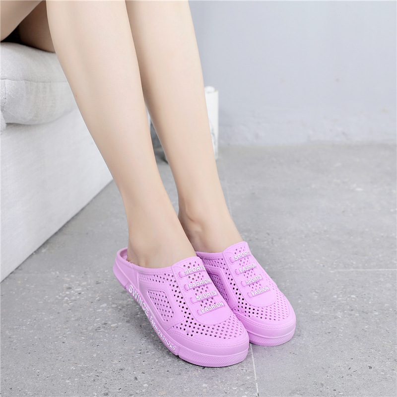 Neue Material Hälfte Baotou Höhle Vogel S Nest Casual Klettern Rafting Big Boy Damen Paar Garten Hausschuhe_voghion.com