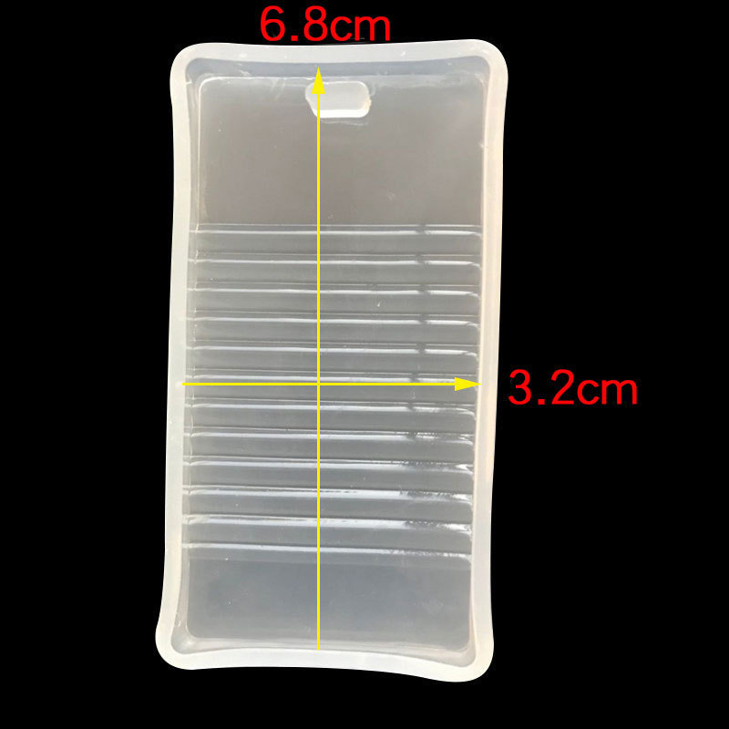 Espejo epoxi con agujero lavabo molde de silicona DIY colgante AB pegamento UV cristal