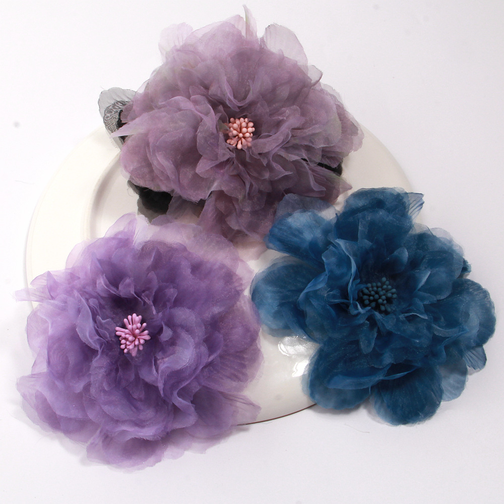 DIY Finished Lace Trim 12cm Semi-Circular Three-Dimensional Lace Fashion Flat-Bottom Clothing Decoration Lace Accessories