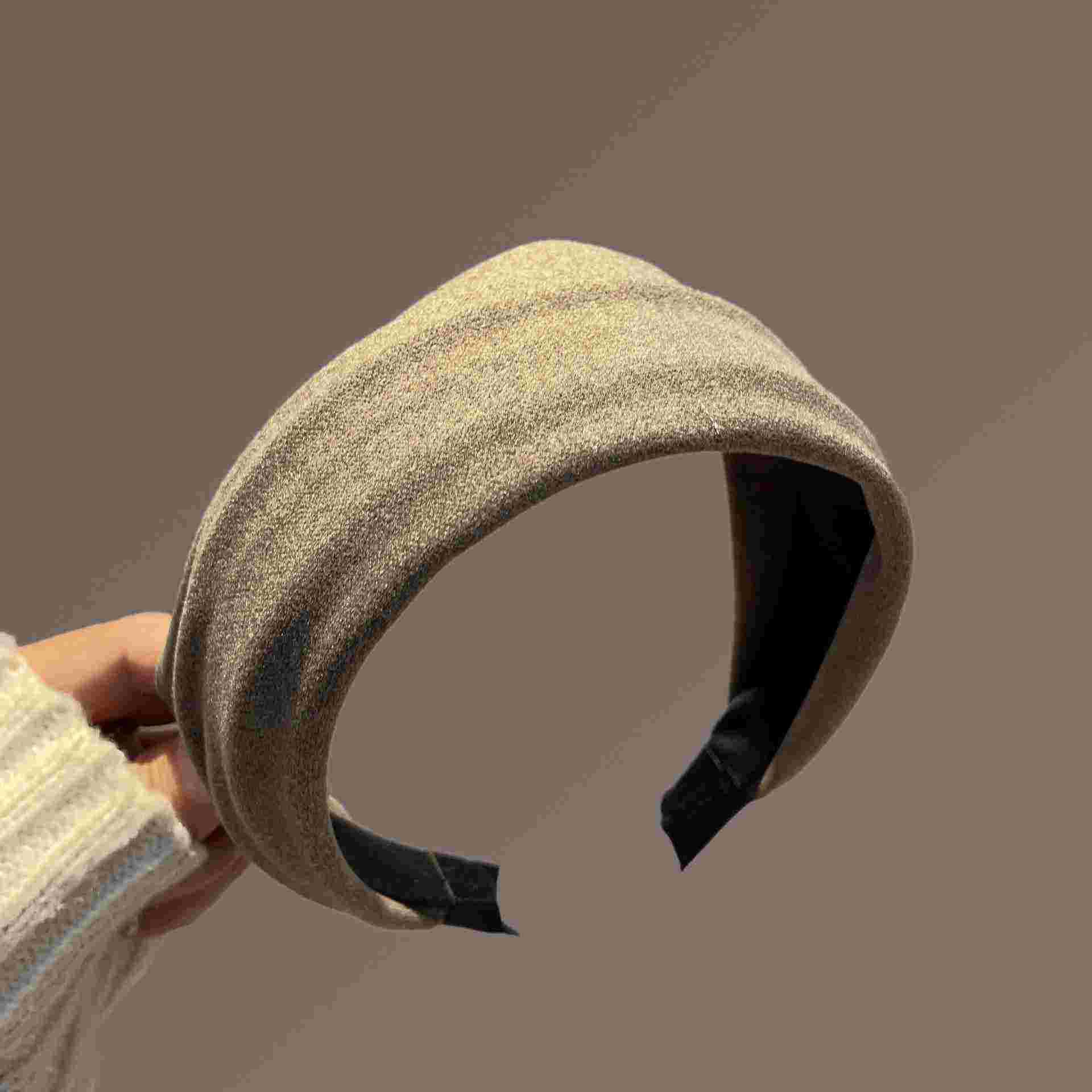 Oatmeal suede headband