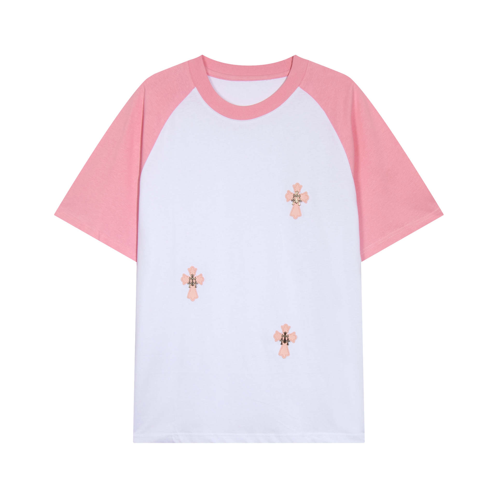 Chrome Heart 24 nuevo Crocodile de verano de moda europea y americana camiseta de manga corta para hombres y mujeres