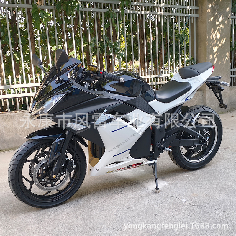 3000w72v alta potencia eléctrica pequeña motocicleta Ninja motocicleta eléctrica de alta velocidad ECO Kawasaki Ninja