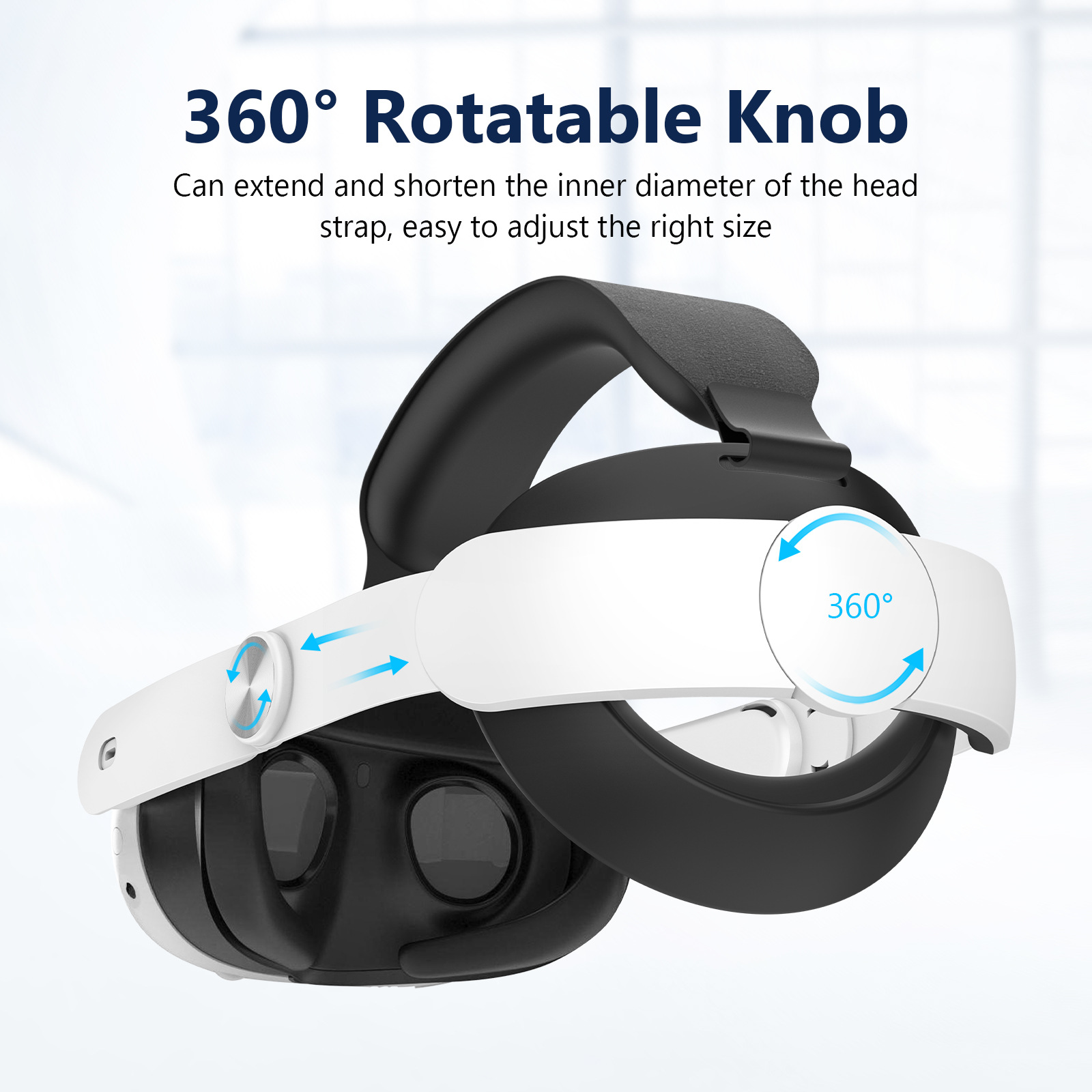The new Oculus quest3 headset RGB adjustable headset 6000 mah VR headset accessory undefined