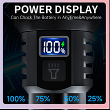 ?跨境新款迷你變焦激光手電筒便攜可充電戶外居家電量指示手電