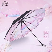 梵高星空同款折叠两用晴雨伞女生遮阳伞太阳伞防晒防紫外线批发