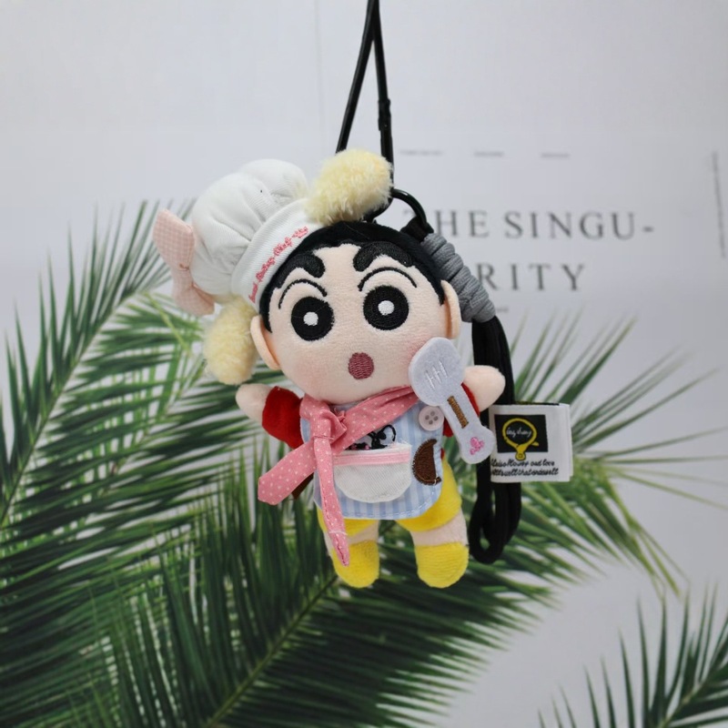 本物の 4inch クレヨンしんちゃんキーホルダーぬいぐるみ小さな人形 10 センチメートルペンダントブティックバッグ小さなペンダント|undefined