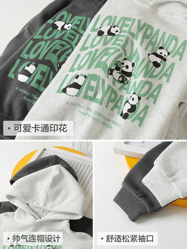 RightOu boys' hooded sweatshirt for spring and autumn—kids' clothing, toddler & baby boy's top for the fall season