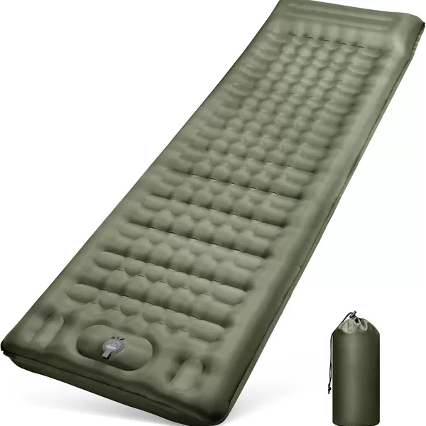 Inflatable Mat Outdoor Thickened Single Air Mattress Camping Mat Inflatable Mattress Portable Camping Widened Moisture-Proof Sleeping Mat Factory